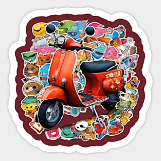 scooter stickers Sticker